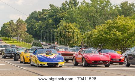 Corvettes, Camaro, And A GTO At The Woodward Dream Cruise