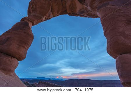 Delicate Arch After Sunset