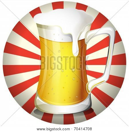 Illustration of a mug of beer