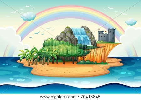 Illustration of an island