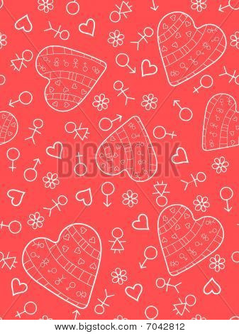 Rosa cuore senza soluzione di continuità