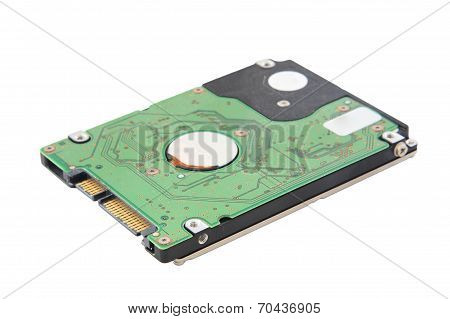 Laptop Harddisk Isolated On A White