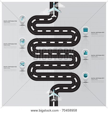 Travel And Journey Runway Business Infographic