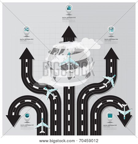 Travel And Journey Runway Business Infographic