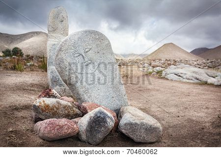 Balbal Statues In Kyrgyzstan