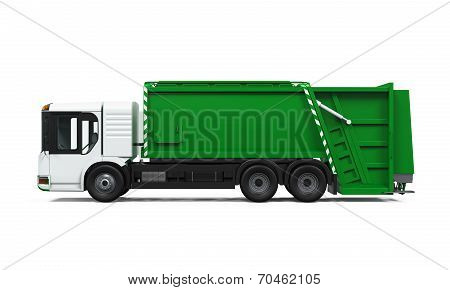 Garbage Truck Isolated