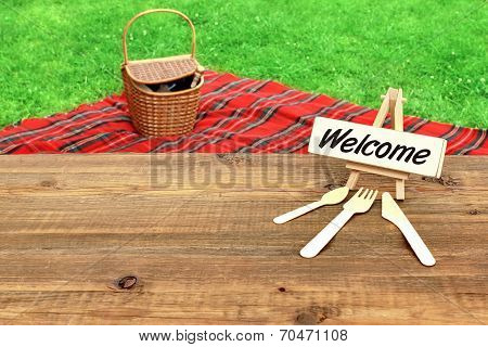 Outdoors Picnic Scene