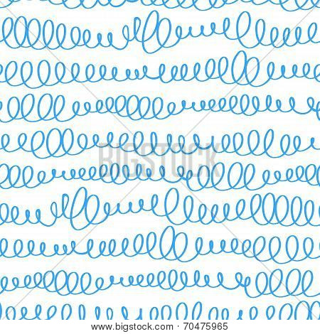 Seamless pattern with abstract doodle geometric ornament