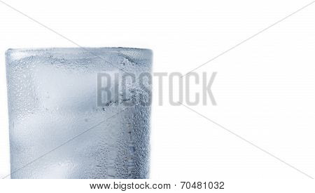 Glass with water and ice
