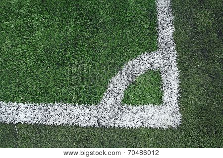 Soccer Field Grass Corner