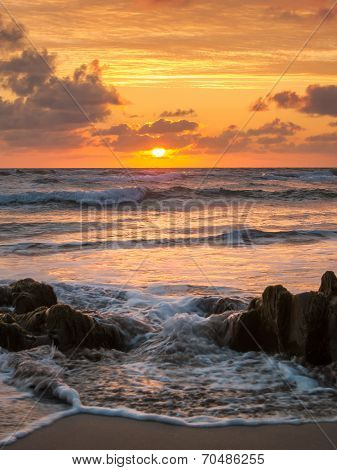 Sunset At Bude Cornwall