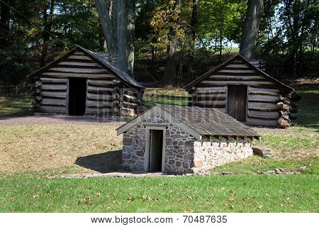 Revolutionary War Cabins & Springhouse - Valley Forge