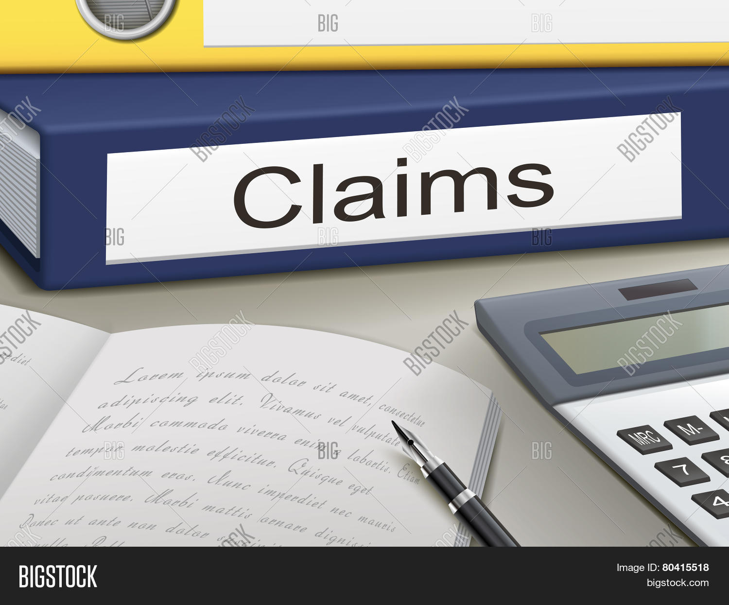 Claims Binders Vector & Photo (Free Trial) Bigstock