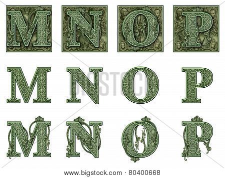 Money Alphabet M To P
