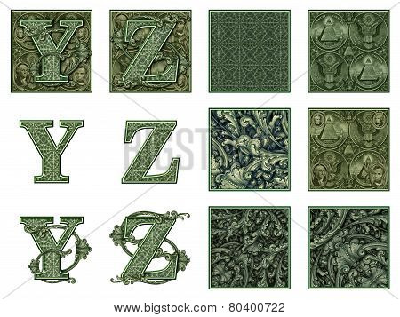 Money Alphabet Y To Z