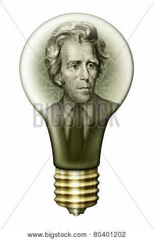 Andrew Jackson Money Bulb