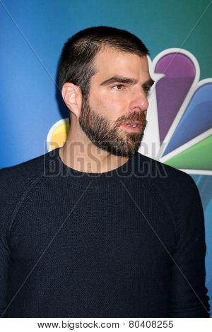 LOS ANGELES - JAN 16:  Zachary Quinto at the NBC TCA Winter 2015 at a The Langham Huntington Hotel on January 16, 2015 in Pasadena, CA