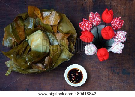 Vietnamese Food,  Pyramid Rice Dumpling