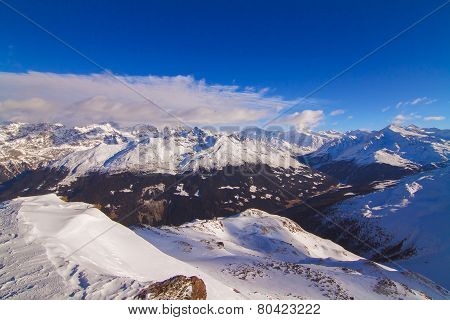 The beautiful landscape of the Alps