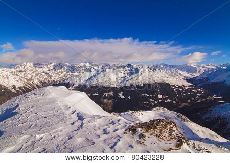 The beautiful landscape of the Alps