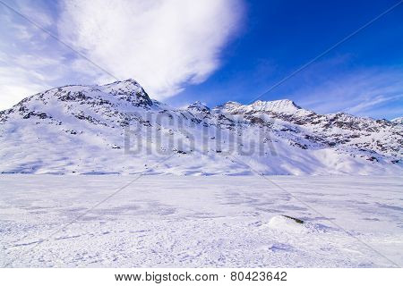 The beautiful landscape of the Alps