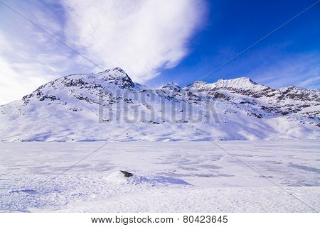 The beautiful landscape of the Alps