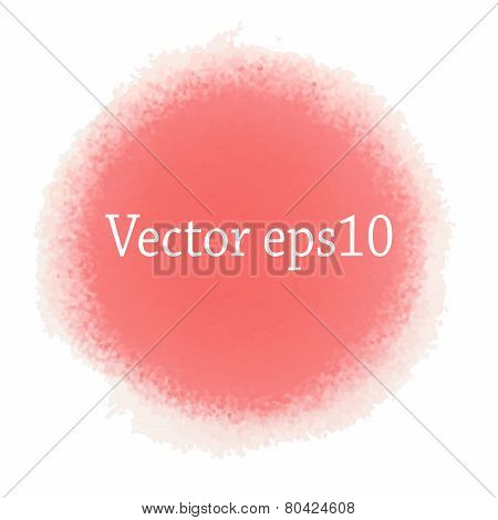 A reprint of the brush. Brush stroke. Round shape.