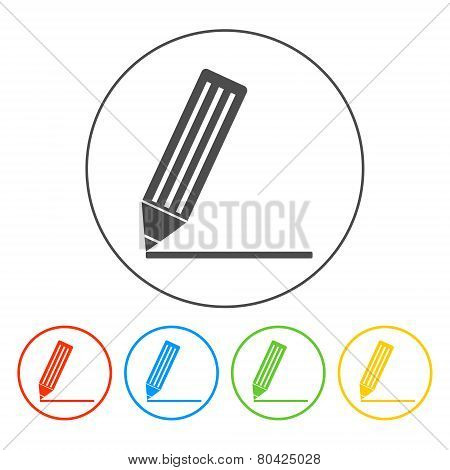 Flat  Icon Of Notes