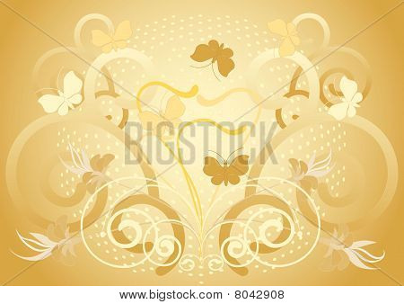 Lys baggrund med batterfly.Background.Wallpaper.