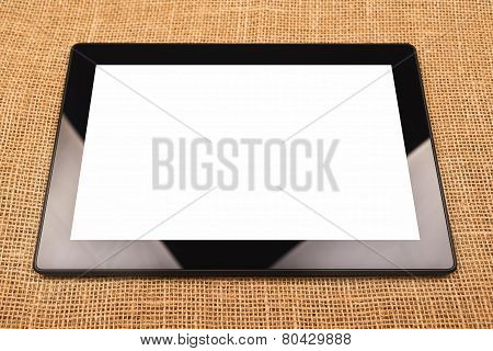 Digital Tablet Computer With Blank White Screen