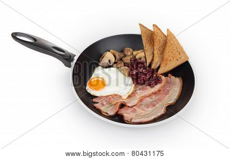 Fried egg with bacon