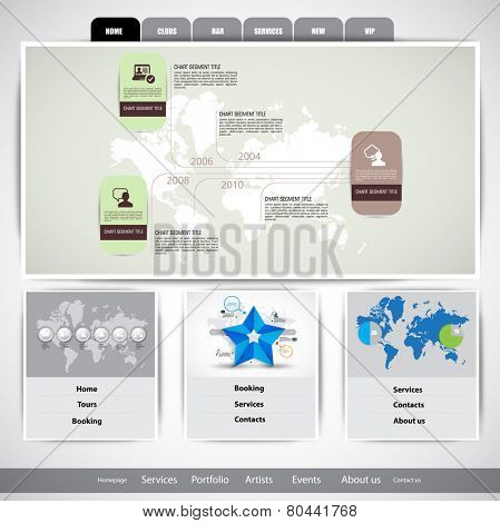 Vector illustration of business web