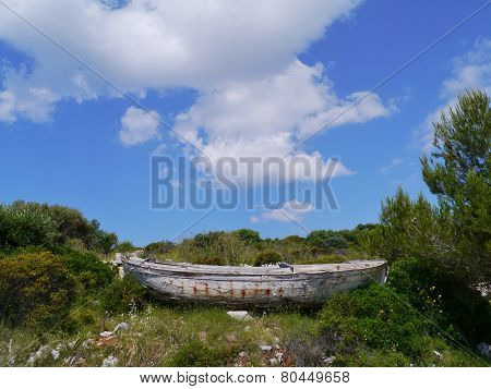 An old fishing boat