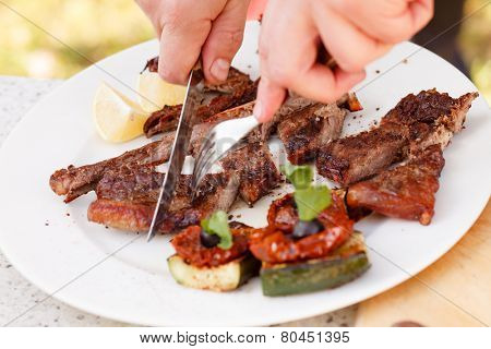 grilled steak