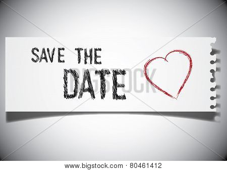 Save The Date Note