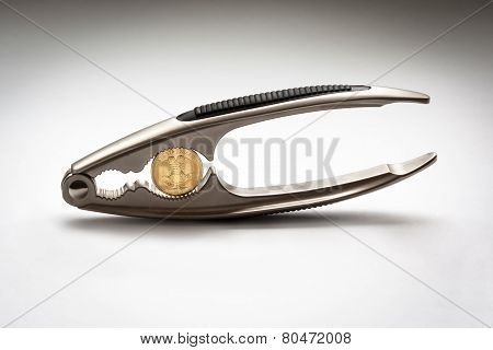 Stable Russian ruble isolated on white background