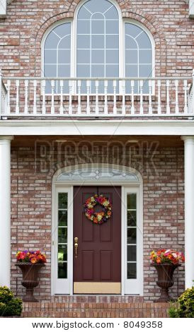 Entrada da casa de luxo