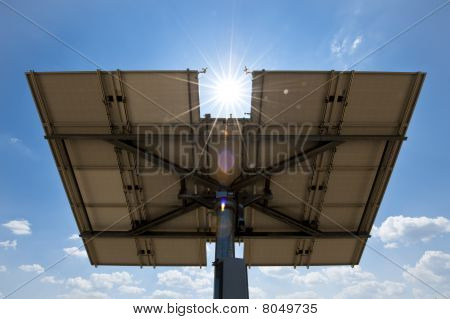 Solar Panel From Behind