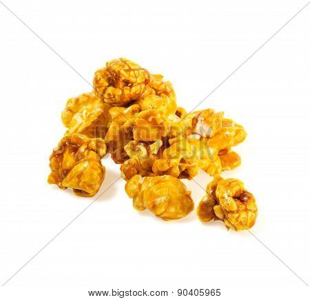 Popcorn isolated on white background