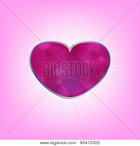 Heart sign icon, vector illustration.