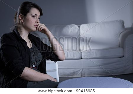 Heartbroken Woman After Breakup