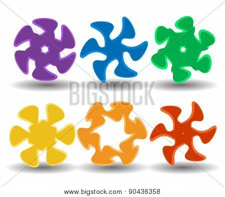 Logo collection over white background