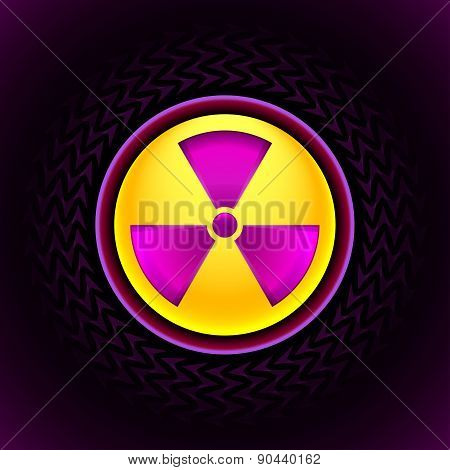 Sign Of Radiation Pink