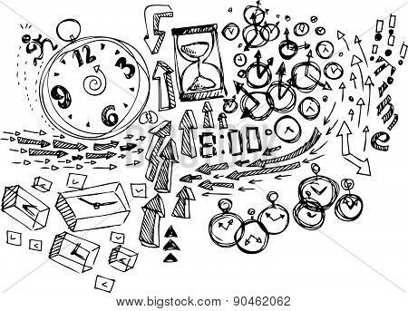 Sketch doodles: Time