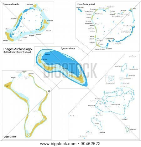 Chagos Archipelago is a group of seven atolls comprising more than 60 individual tropical islands in the Indian Ocean