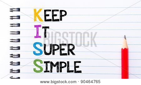 Kiss Text Written On Notebook Page