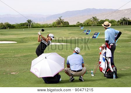 David Leadbetter And Lydia Ko At The Ana Inspiration Golf Tournament 2015