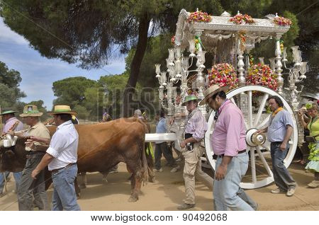 Pilgrims In The Way To El Rocio