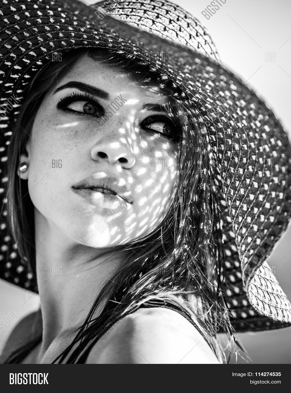 Pretty Girl Hat. Black Image & Photo (Free Trial) Bigstock