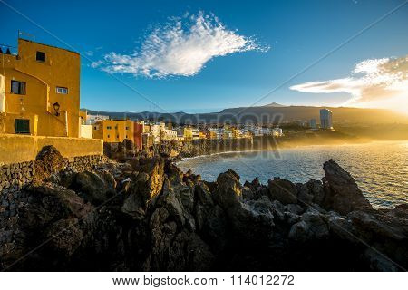 Punta Brava town on Tenerife island